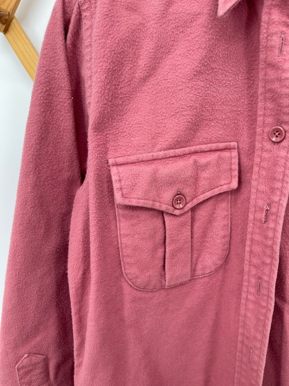 L.L. Bean Dusty Rose Chamois Shirt Jacket - Picture 4 of 9